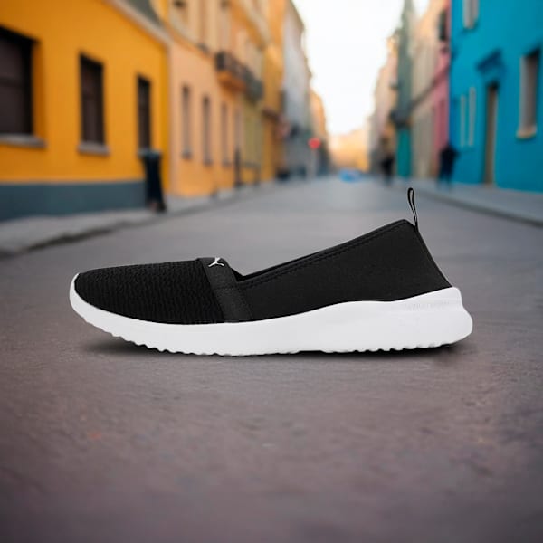 Adelina Women's Ballerina Shoes, PUMA Black-PUMA Silver, extralarge-IND