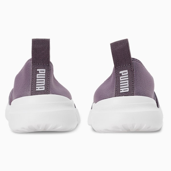 Adelina Women's Ballerina Shoes, Purple Charcoal-Spring Lavender-PUMA White, extralarge-IND