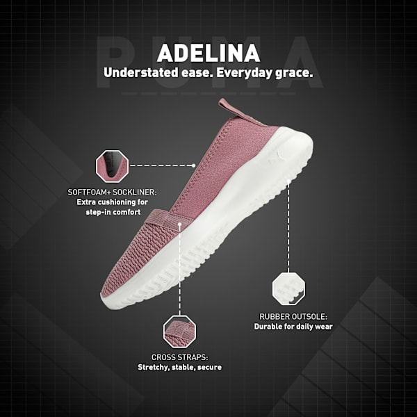 Adelina Women's Ballerina Shoes, Pale Grape-Rose Quartz, extralarge-IND