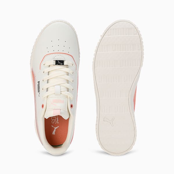 Carina 2.0 Lux Women's Sneakers, Warm White-Deeva Peach-PUMA Silver, extralarge-IND