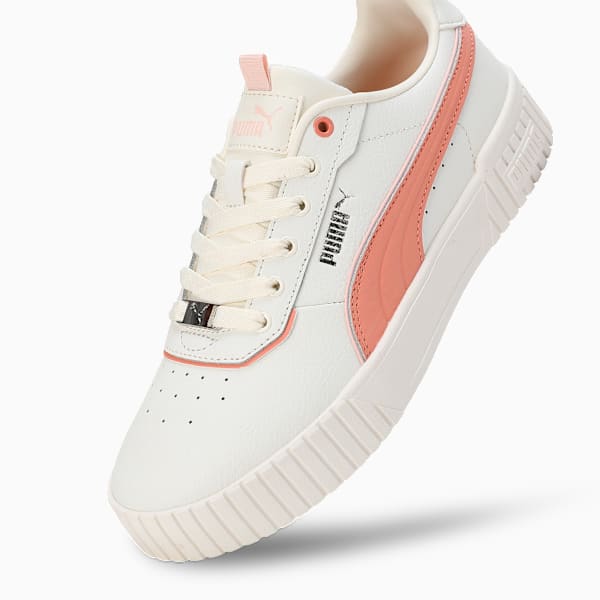 Carina 2.0 Lux Women's Sneakers, Warm White-Deeva Peach-PUMA Silver, extralarge-IND