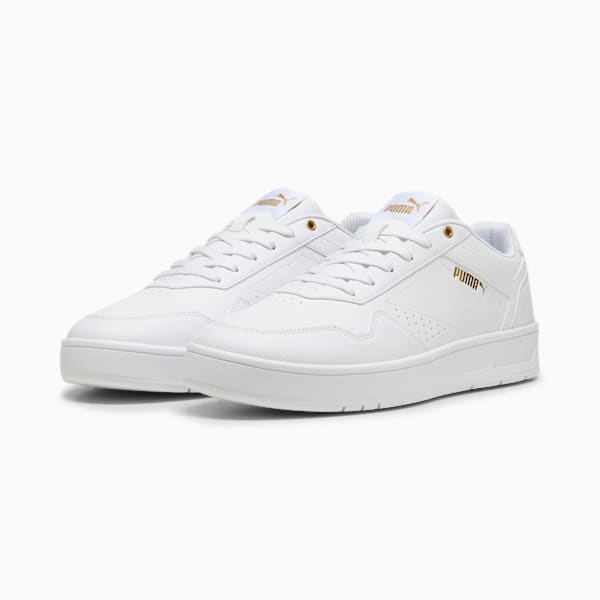 ユニセックス コート クラシック スニーカー, PUMA White-PUMA Gold, extralarge-JPN