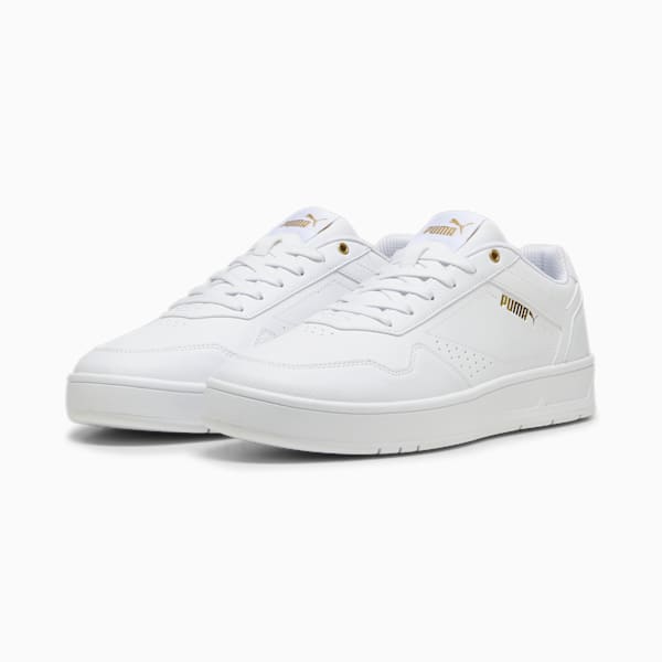Court Classic Men's Sneakers, PUMA White-PUMA Gold, extralarge