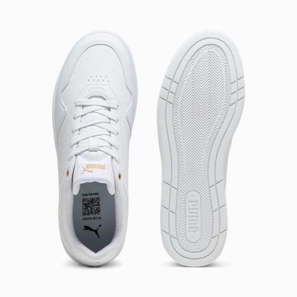 ユニセックス コート クラシック スニーカー, PUMA White-PUMA Gold, extralarge-JPN