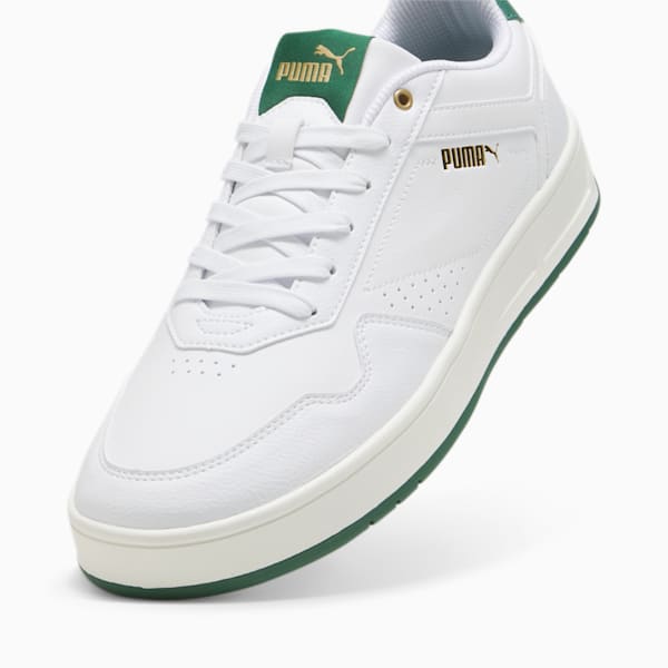 Court Classic Unisex Sneakers, PUMA White-Vine-PUMA Gold, extralarge-IND