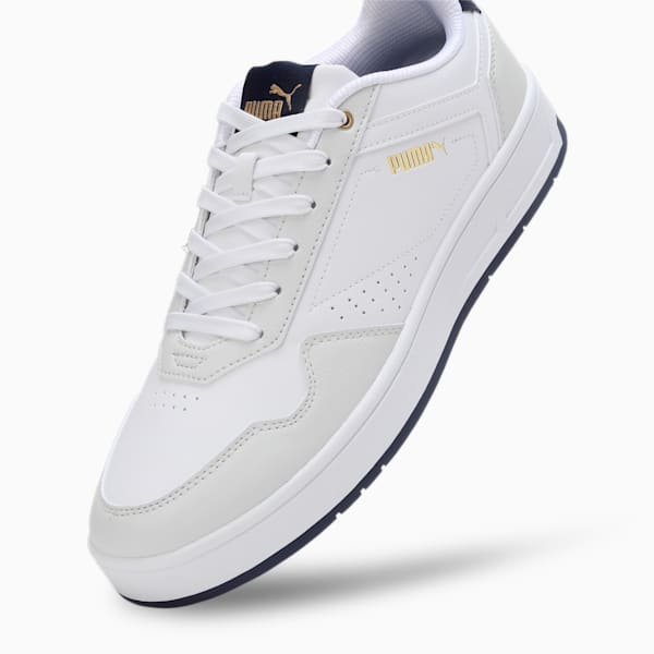 Court Classic Sneakers, PUMA White-Vapor Gray-PUMA Navy, extralarge-IND