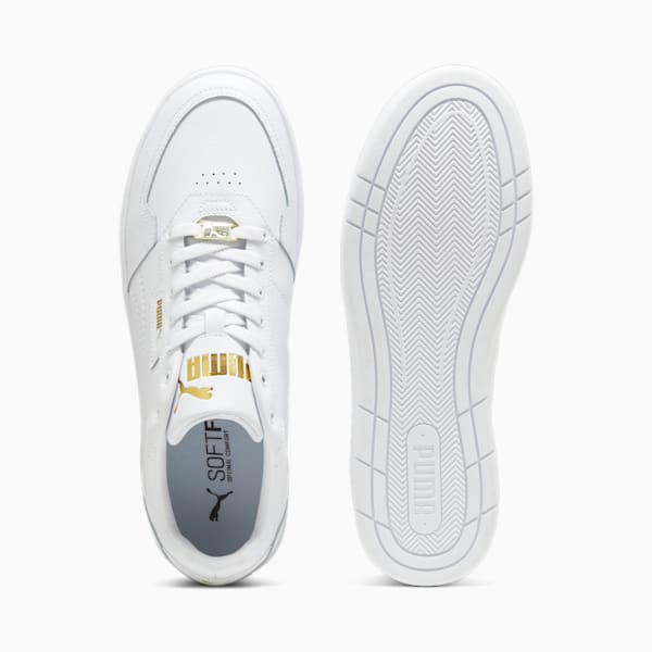 Court Classic Lux Unisex Sneakers, PUMA White-PUMA Gold, extralarge-AUS