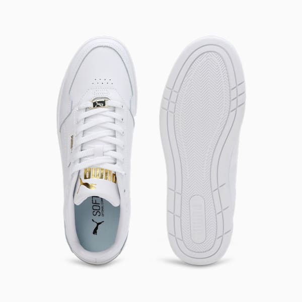 Court Classic Lux Unisex Sneakers, PUMA White-PUMA Gold, extralarge-IND