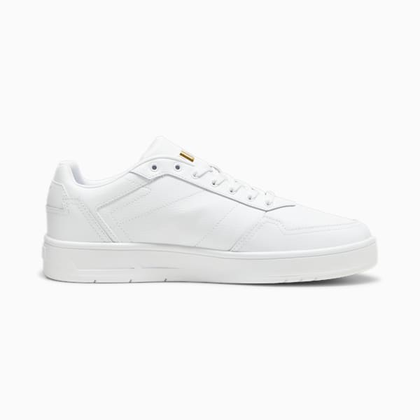 Court Classic Lux Unisex Sneakers, PUMA White-PUMA Gold, extralarge-AUS