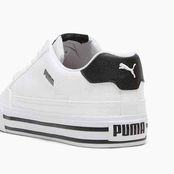 Court Classic Vulc Men's Sneakers, PUMA White-PUMA Black, extralarge