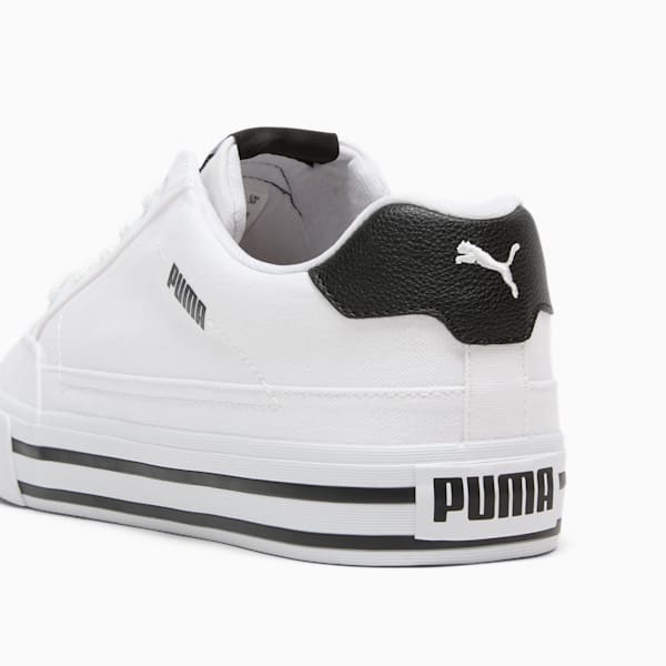 Tenis Court Classic Vulc, PUMA White-PUMA Black, extralarge