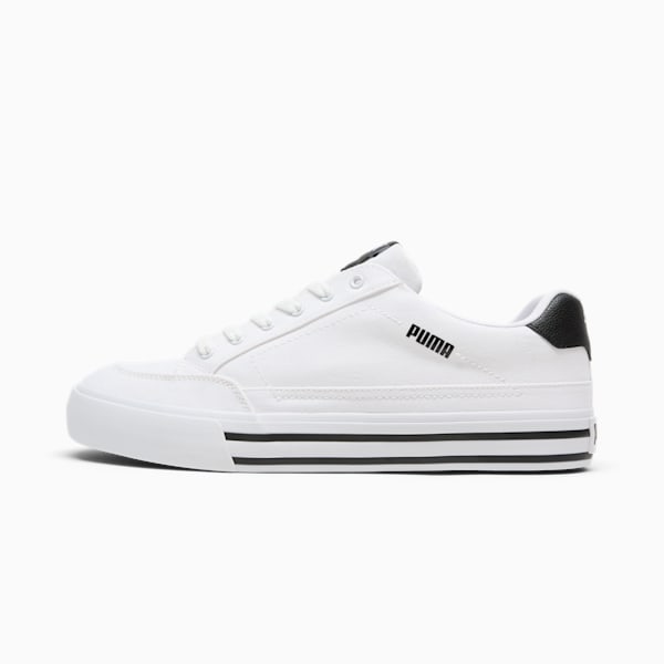 Court Classic Vulc Men's Sneakers, PUMA White-PUMA Black, extralarge