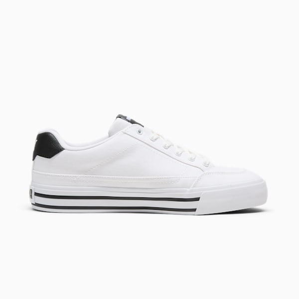 Tenis Court Classic Vulc, PUMA White-PUMA Black, extralarge
