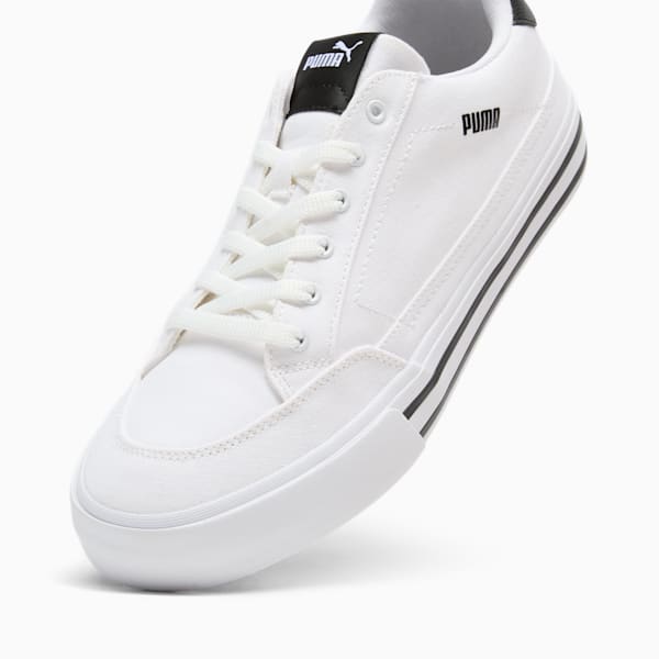 Tenis Court Classic Vulc, PUMA White-PUMA Black, extralarge