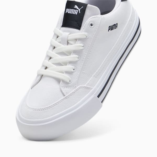 Tenis Court Classic Vulc Retro C para hombre, PUMA White-PUMA Black, extralarge