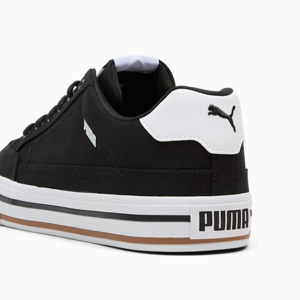 Court Classic Vulc Men's Sneakers, PUMA Black-PUMA White, extralarge