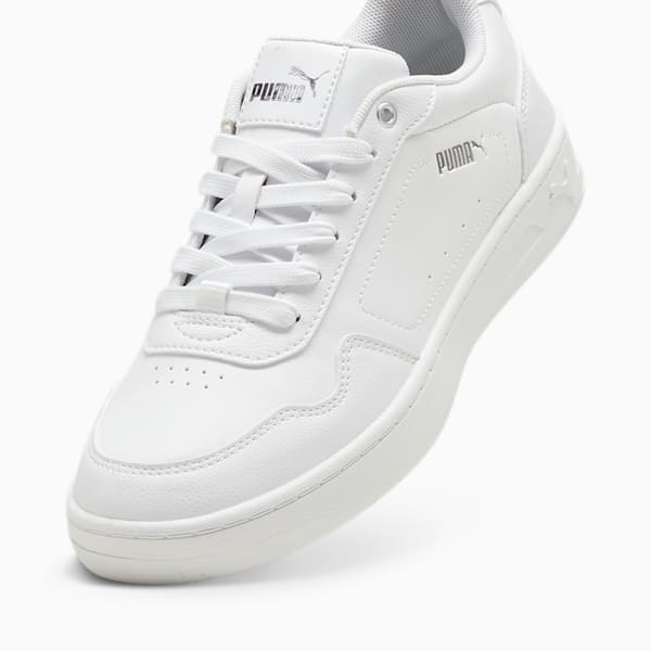 Tenis para mujer Court Classy, PUMA White-PUMA Silver, extralarge