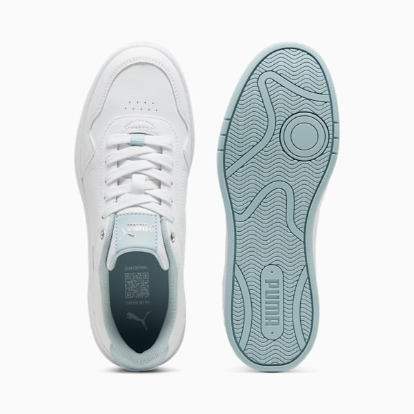 Tenis para mujer Court Classy, PUMA White-Frosted Dew-PUMA Silver, extralarge