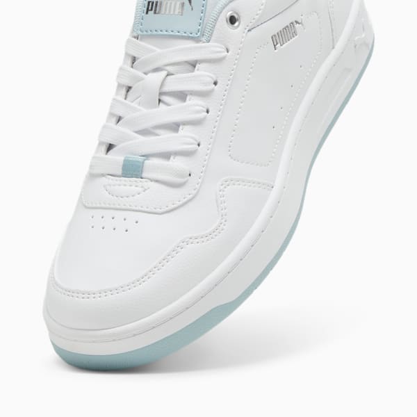 Tenis para mujer Court Classy, PUMA White-Frosted Dew-PUMA Silver, extralarge