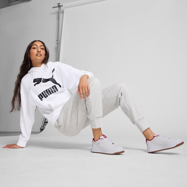 Tenis para mujer Court Classy, PUMA White-PUMA Silver-Port, extralarge