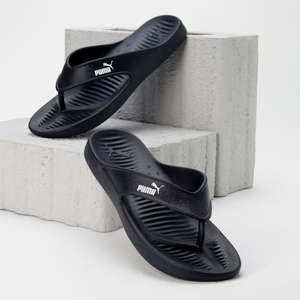 Aqua Flip Unisex Flip-Flops, Dark Navy-PUMA White, extralarge-IND