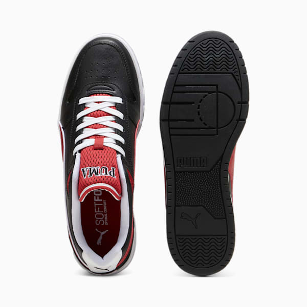 RBD Game Low Retro Club Men's Sneakers, PUMA White-PUMA Black-Club Red, extralarge