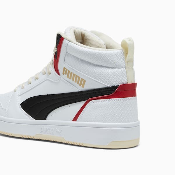 Rebound v6 Dragon Year Sneakers, PUMA White-PUMA Black-Club Red-Sugared Almond, extralarge