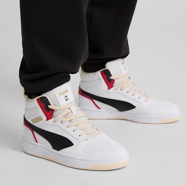 Tenis Rebound v6 Dragon Year, PUMA White-PUMA Black-Club Red-Sugared Almond, extralarge
