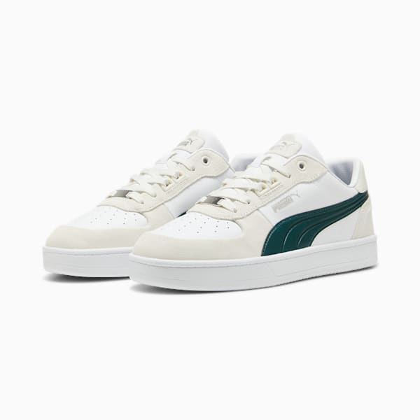 PUMA Caven 2.0 Lux SD Sneakers, Vapor Gray-Dark Myrtle-PUMA White, extralarge