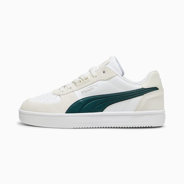 PUMA Caven 2.0 Lux SD Sneakers, Vapor Gray-Dark Myrtle-PUMA White, extralarge