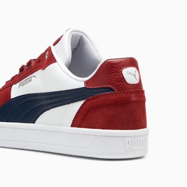 PUMA Caven 2.0 Lux SD Sneakers, Intense Red-Club Navy-PUMA White, extralarge