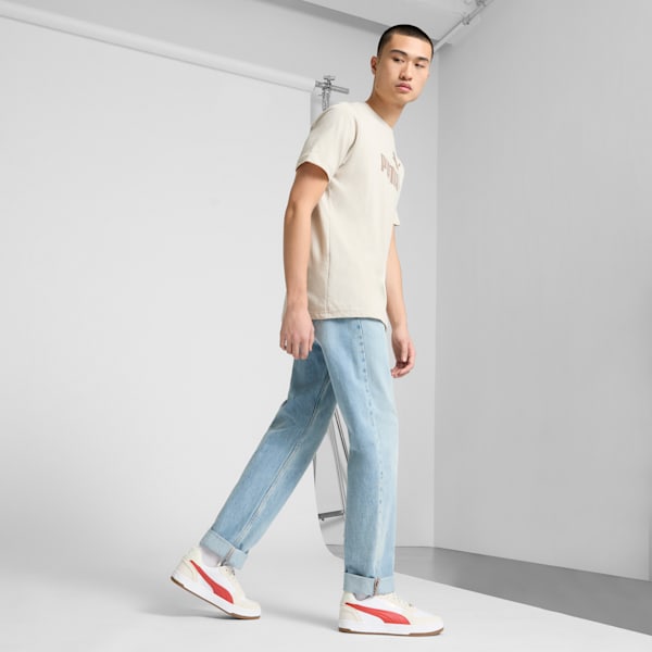 Sneakers PUMA Caven 2.0 Lux SD, Vapor Gray-Red Fire-PUMA White, extralarge