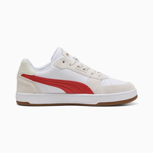PUMA Caven 2.0 Lux SD Sneakers, Vapor Gray-Red Fire-PUMA White, extralarge
