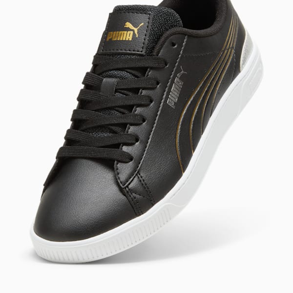 Tenis para mujer Vikky v3 Metallic Shine, PUMA Black-PUMA Gold-PUMA White, extralarge