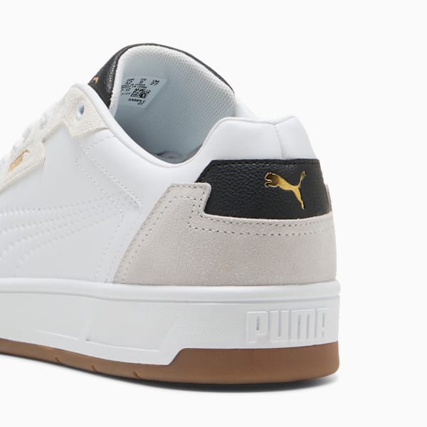 Tenis Court Classic Lux SD, PUMA White-Feather Gray-PUMA Black, extralarge