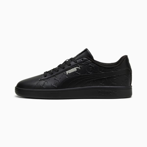 Puma smash v2 black leather cheap