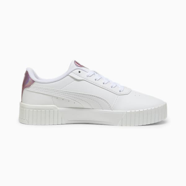 ウィメンズ プーマ キャリーナ 2.0 ガールパワー スニーカー, PUMA White-Silver Mist-Passionfruit, extralarge-JPN