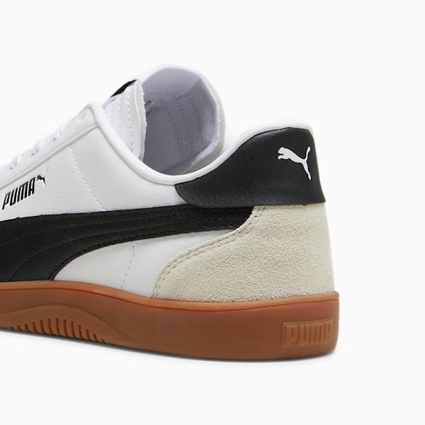 Sneakers PUMA Club 5v5 Suede, homme, PUMA White-PUMA Black-Vapor Gray, extralarge