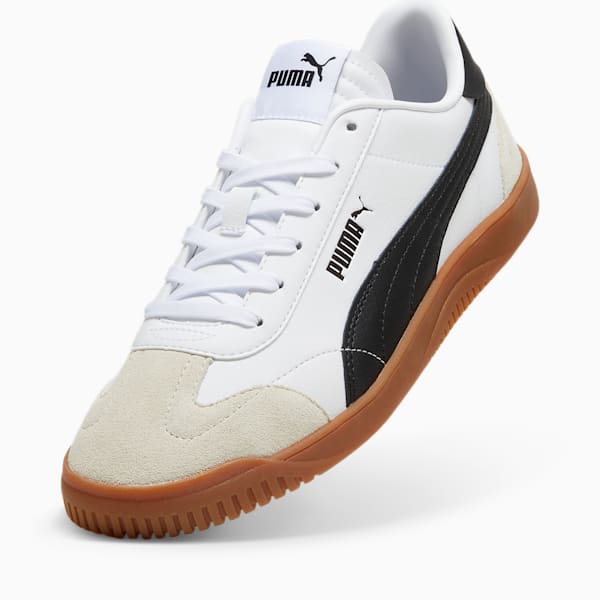 Sneakers PUMA Club 5v5 Suede, homme, PUMA White-PUMA Black-Vapor Gray, extralarge