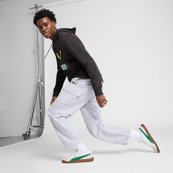 PUMA Club 5v5 Men's Sneakers, PUMA White-Archive Green-Vapor Gray, extralarge