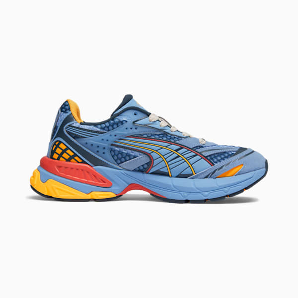 Tenis para niños grandes PUMA x CHILDHOOD DREAMS Velophasis para hombre, Day Dream-Yellow Sizzle-Dark Night, extralarge