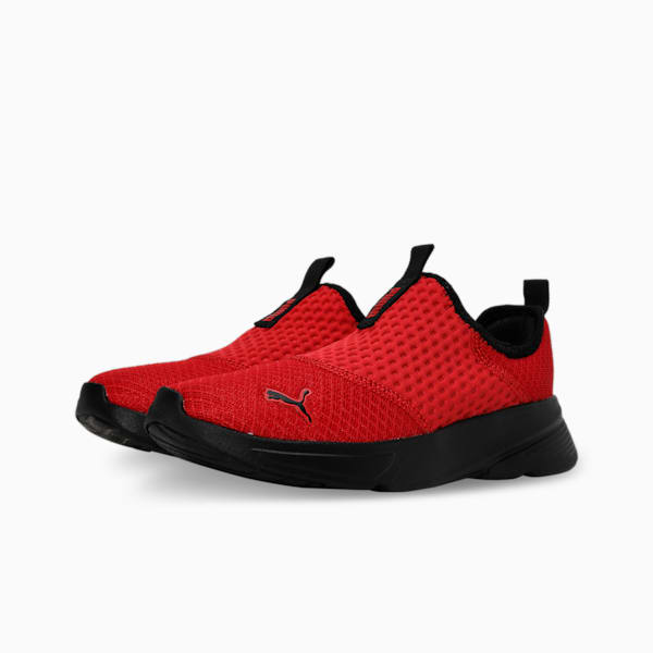 PUMA Melanite Slip-On Youth Sneakers, For All Time Red-PUMA Black, extralarge-IND