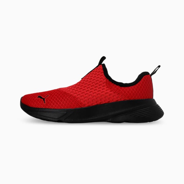 PUMA Melanite Slip-On Youth Sneakers, For All Time Red-PUMA Black, extralarge-IND