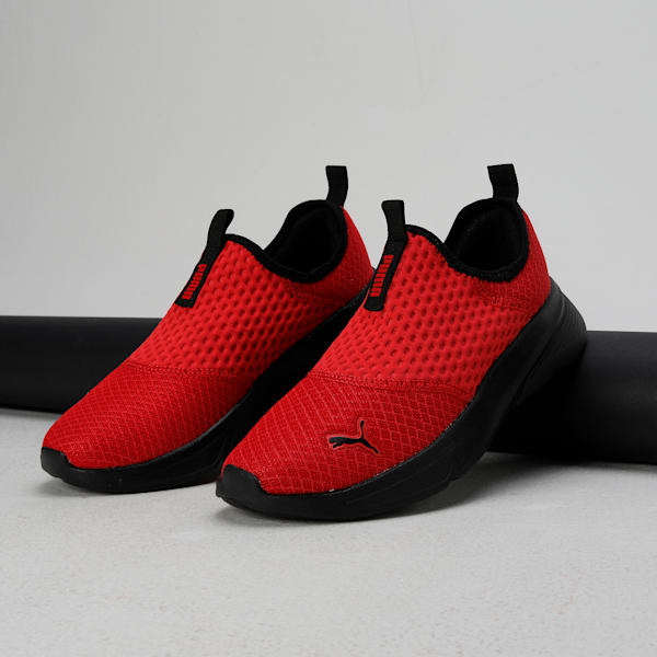 PUMA Melanite Slip-On Youth Sneakers, For All Time Red-PUMA Black, extralarge-IND