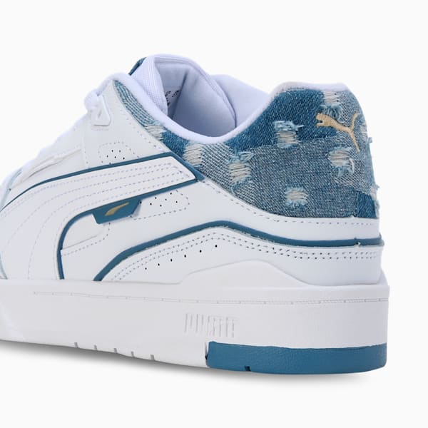 Slipstream Bball Denim Sneakers, PUMA White-Deep Dive, extralarge-IND