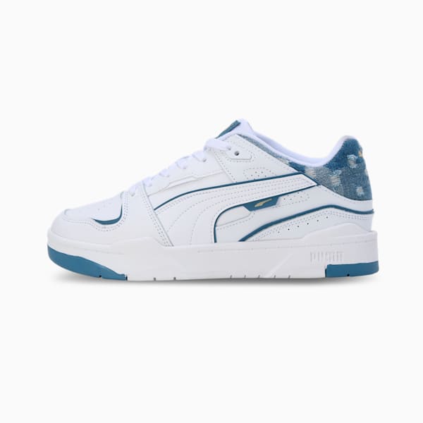 Slipstream Bball Denim Sneakers, PUMA White-Deep Dive, extralarge-IND