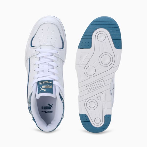 Slipstream Bball Denim Sneakers, PUMA White-Deep Dive, extralarge-IND