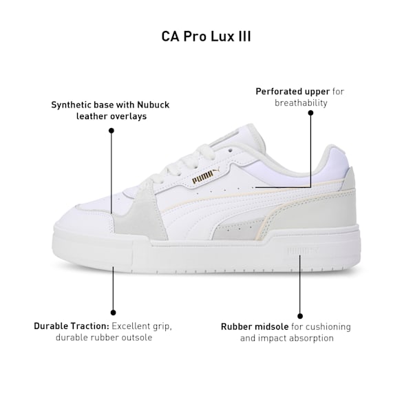 CA Pro Lux III Sneakers, PUMA White-Vapor Gray, extralarge-IND