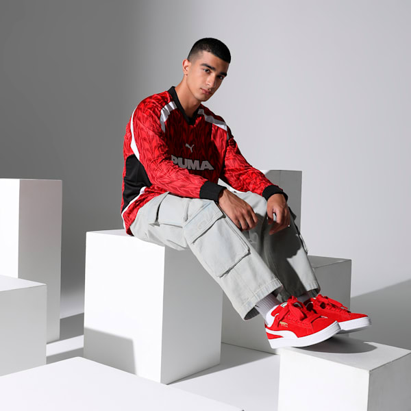 Suede XL Sneakers, For All Time Red-PUMA White, extralarge-IND