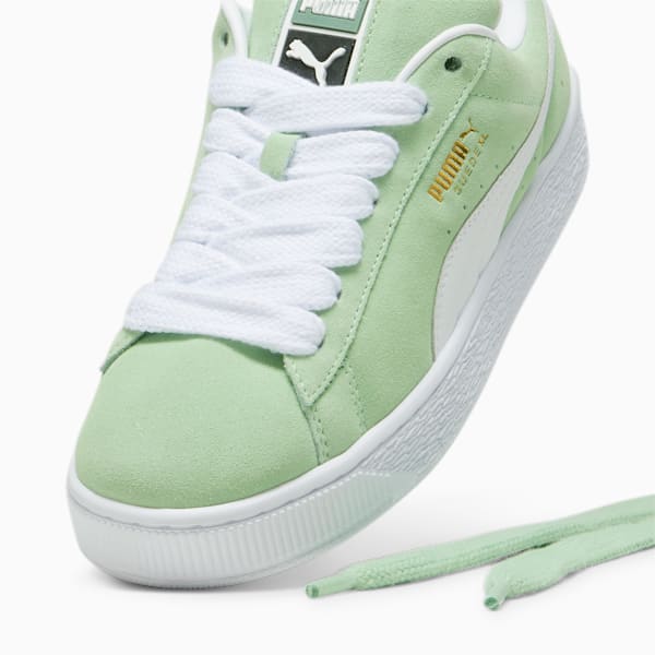 Suede XL Sneakers, Pure Green-PUMA White, extralarge-GBR
